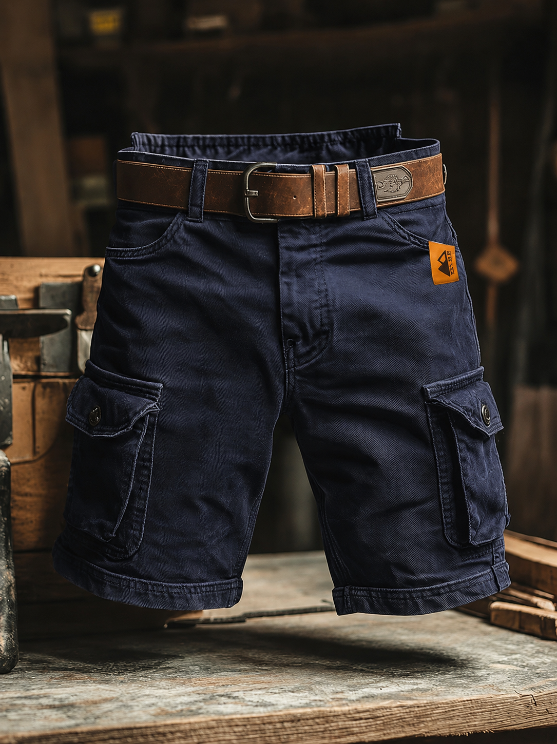 Adam | Spodnie Cargo Vintage z Kieszeniami