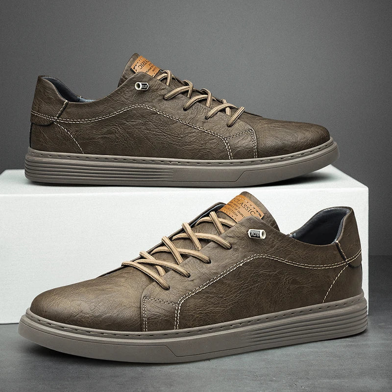 Oskar | Skórzane Sneakersy Premium