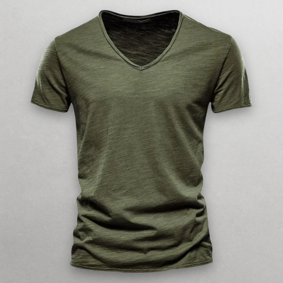 Nori | Bawełniana Koszulka V-neck