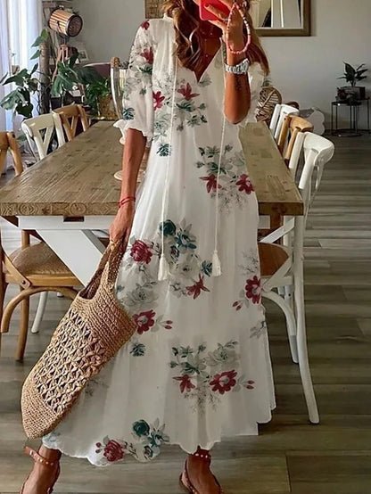 Luna | Midi Sukienka w Stylu Boho Bez Wysiłku