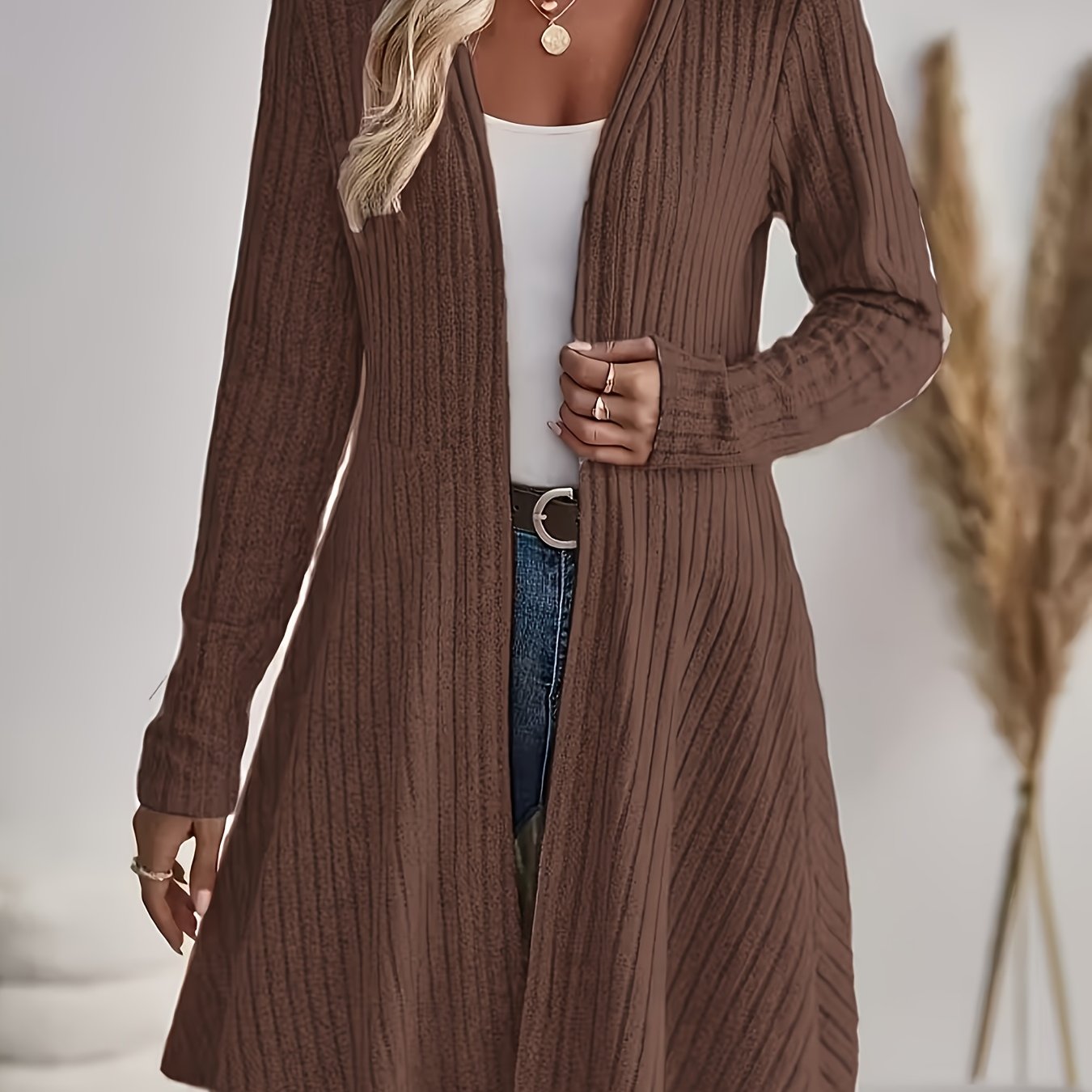 Klara | Prążkowany Kardigan Casual