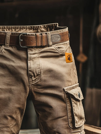 Adam | Spodnie Cargo Vintage z Kieszeniami