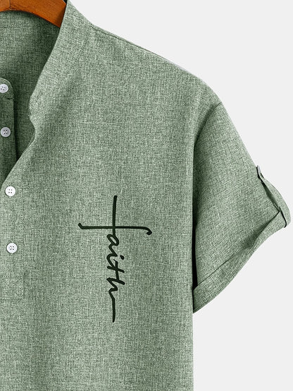Leblanc™ | Elegancka koszula z krótkim rękawem i stójką
