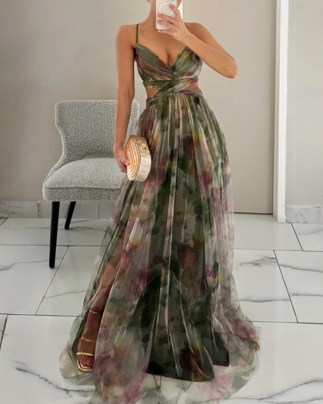 DELACROIX | Elegancka Sukienka Kwiatowa