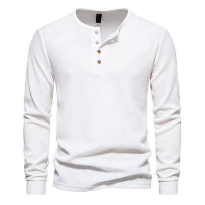 Kai | Koszulka Slim Fit z Dekoltem na Guziki