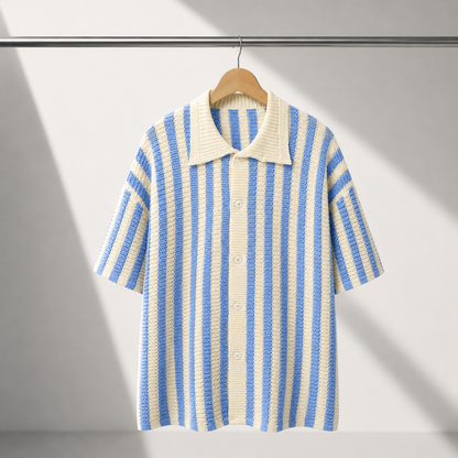Vincenzo | Dzianinowe Polo w Paski