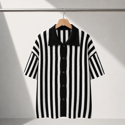 Vincenzo | Dzianinowe Polo w Paski
