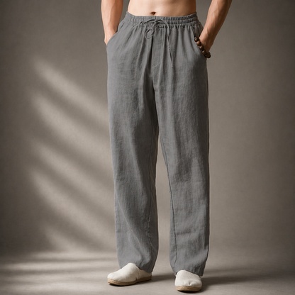 Laurent | Lniane Spodnie Premium