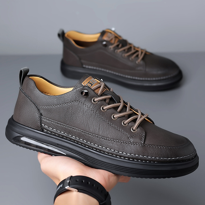 Carson – skórzane sneakersy męskie ELARA, zdjęcie produktowe