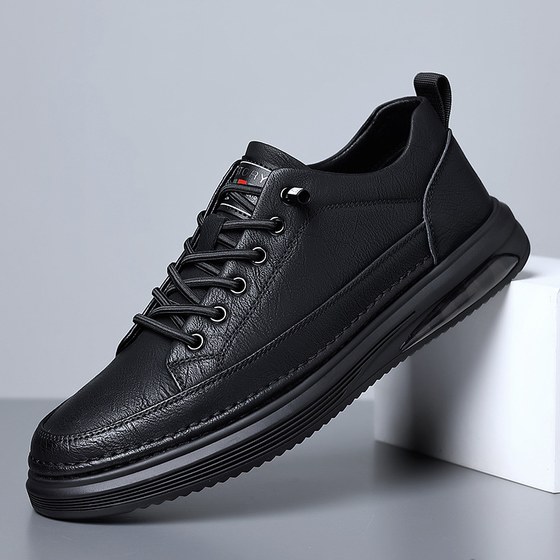 Carson – skórzane sneakersy męskie ELARA, zbliżenie na podeszwę