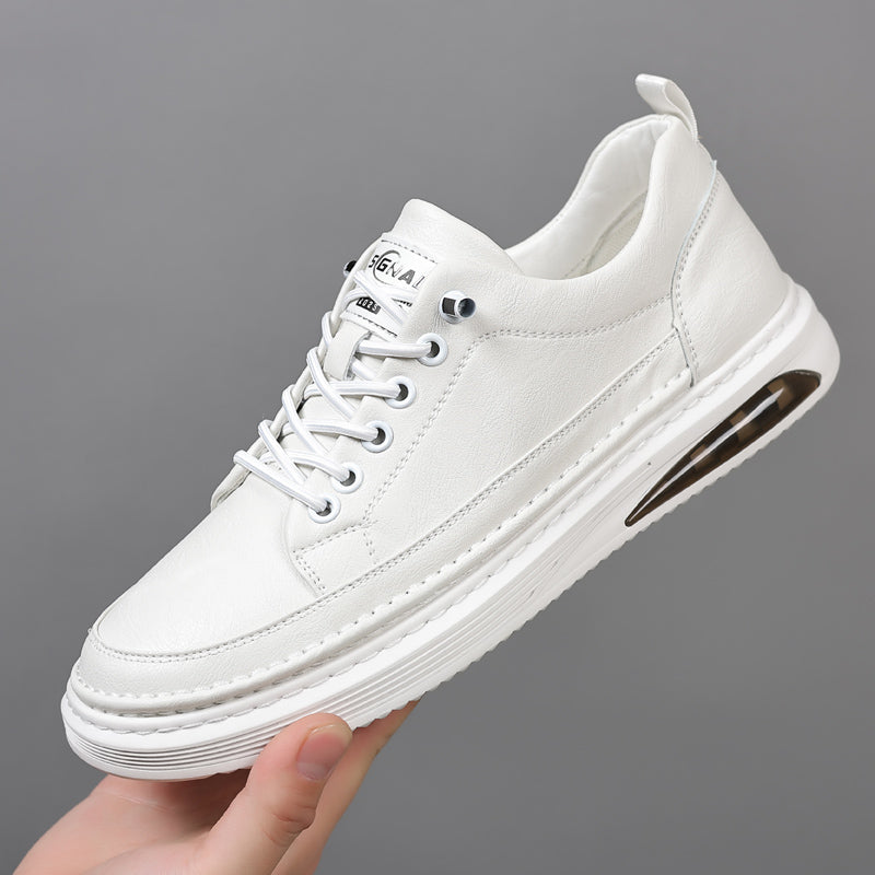 Carson – skórzane sneakersy męskie ELARA, detal miękkiej wkładki