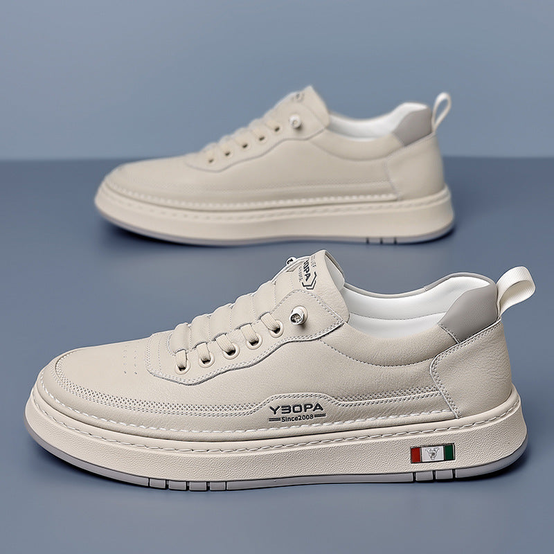 Skórzane sneakersy Lucetti ELARA w kolorze ciemnobrązowym – widok od tyłu