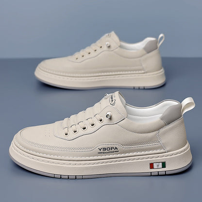 Skórzane sneakersy Lucetti ELARA w kolorze ciemnobrązowym – widok od tyłu