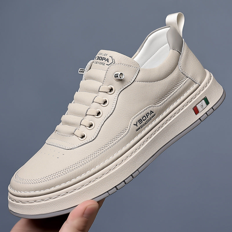 Detal podeszwy i przeszyć skórzanych sneakersów Lucetti ELARA