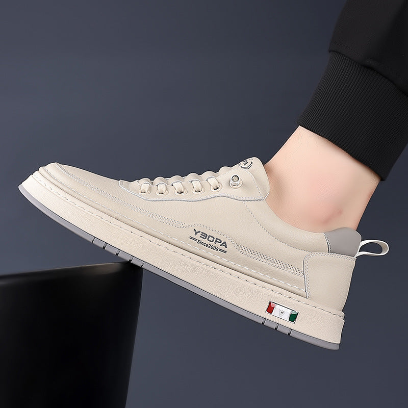 Skórzane sneakersy Lucetti ELARA w kolorze brązowym – zbliżenie na wnętrze buta