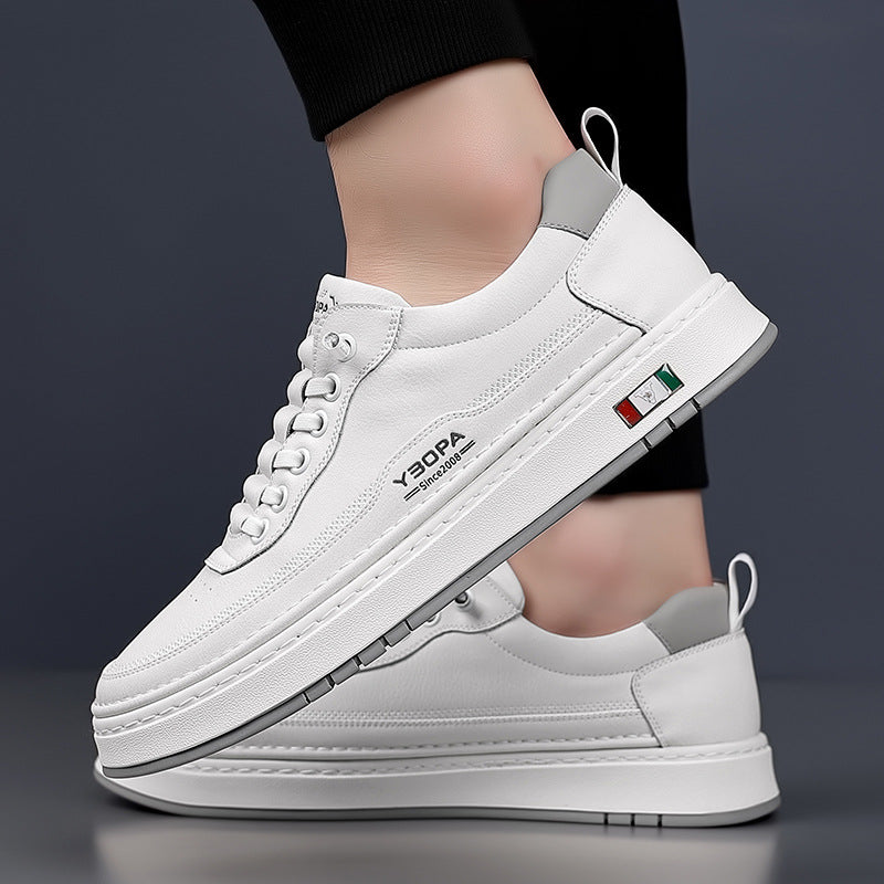 Skórzane sneakersy Lucetti ELARA w kolorze brązowym – widok od tyłu