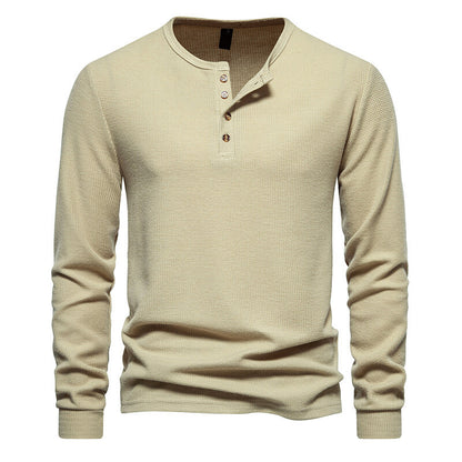 Kai | Koszulka Slim Fit z Dekoltem na Guziki