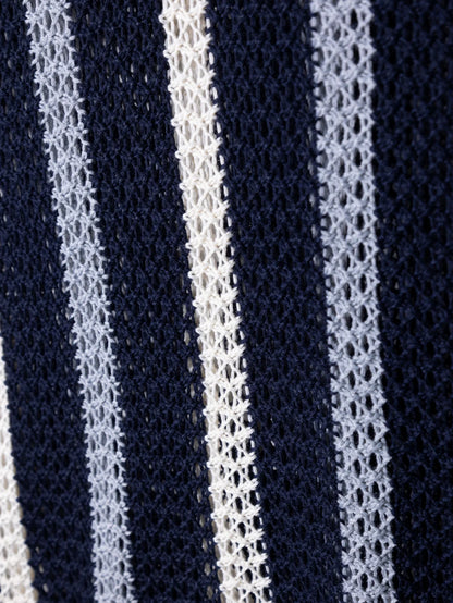 Capri | Dzianinowe Polo w Paski