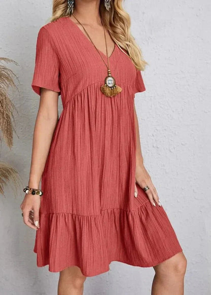 Enora | Elegancka Sukienka Maskująca Brzuch