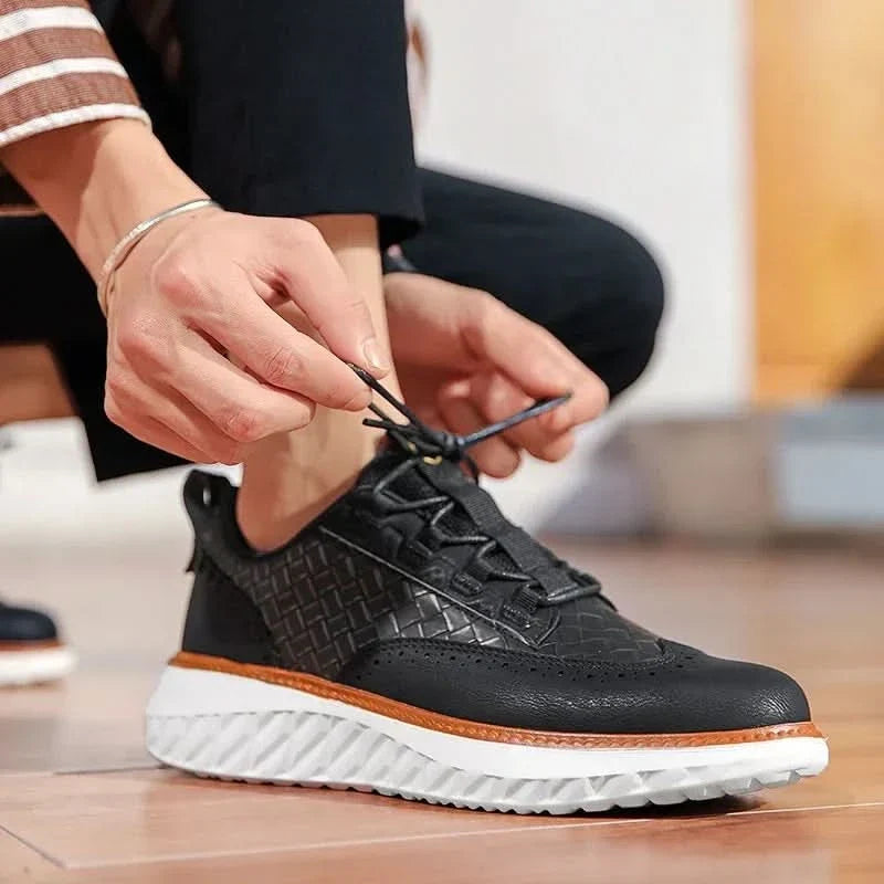 Marek | Skórzane Sneakersy Ortopedyczne