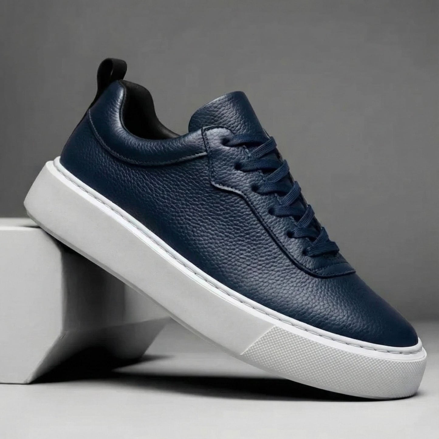 Igor | Skórzane Sneakersy Groszkowane