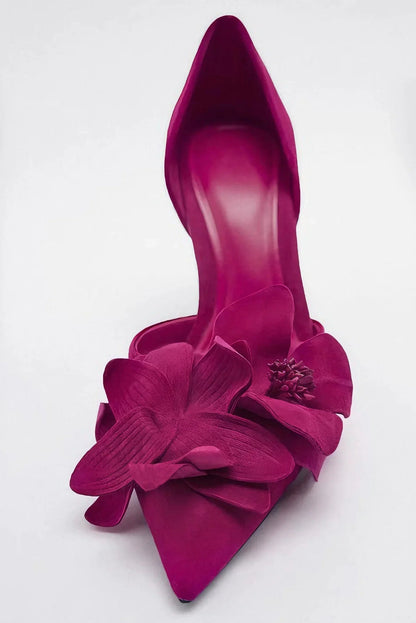 Kwiat popołudnia | Eleganckie buty na wysokim obcasie od projektanta