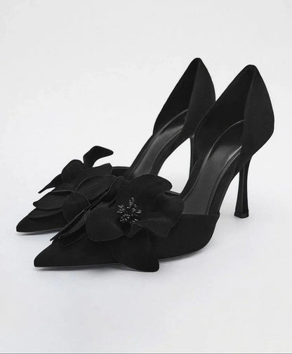Kwiat popołudnia | Eleganckie buty na wysokim obcasie od projektanta