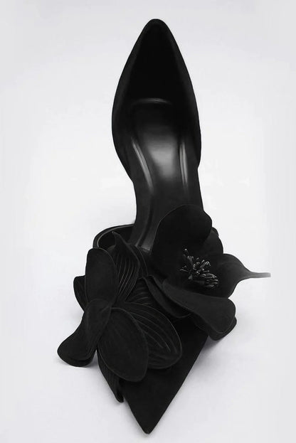 Kwiat popołudnia | Eleganckie buty na wysokim obcasie od projektanta