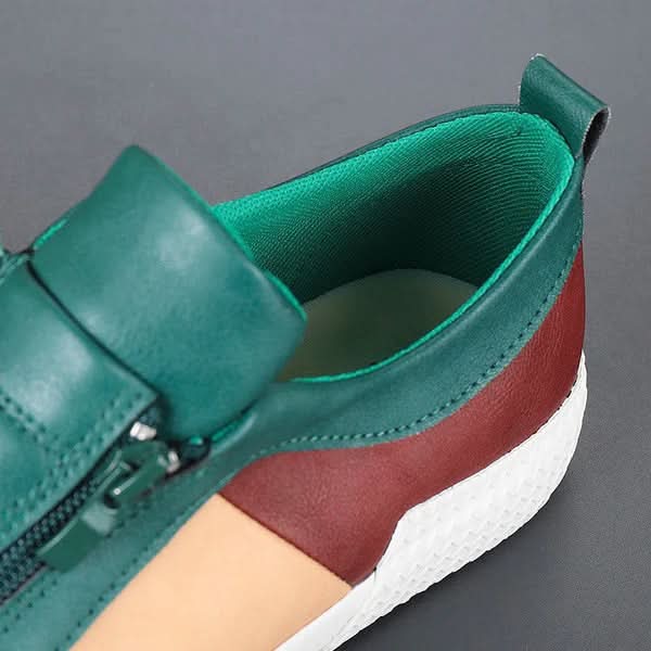 Carradon – skórzane sneakersy męskie ELARA, widok z tyłu