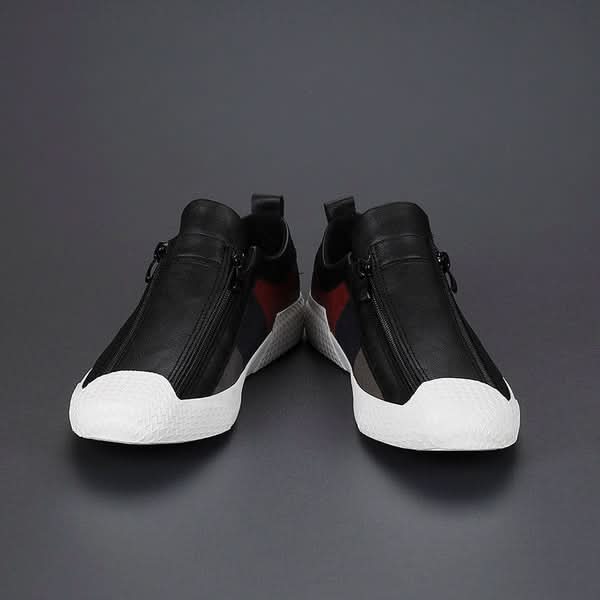 Carradon – skórzane sneakersy męskie ELARA, zbliżenie na podeszwę