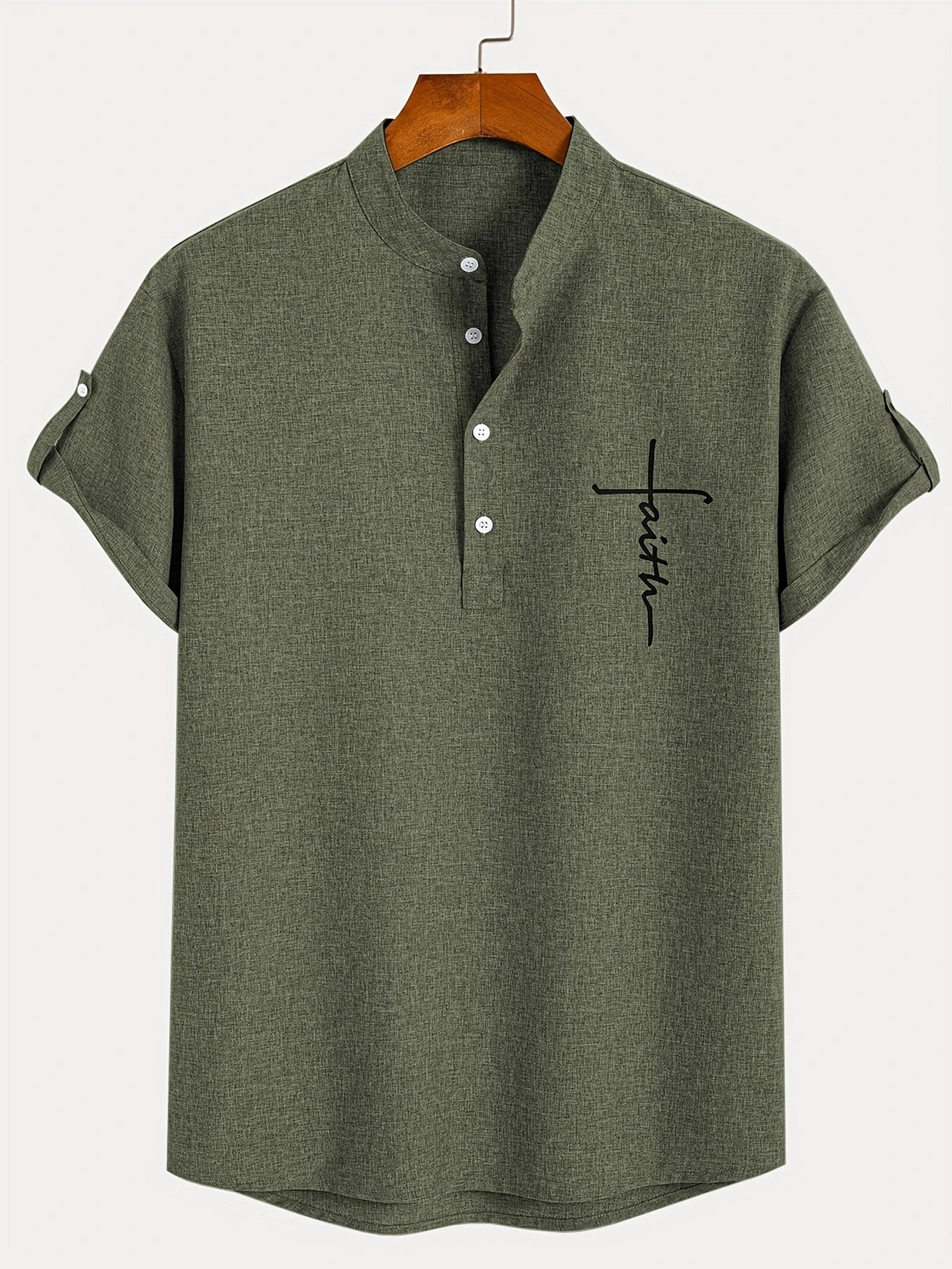Leblanc™ | Elegancka koszula z krótkim rękawem i stójką
