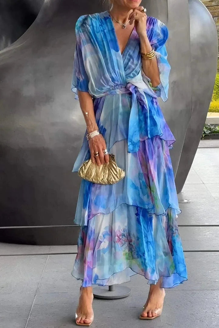 Cassia – Elegancka sukienka z szyfonu