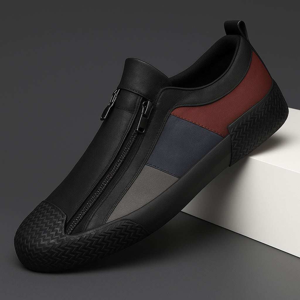 Carradon – skórzane sneakersy męskie ELARA, zdjęcie główne produktu